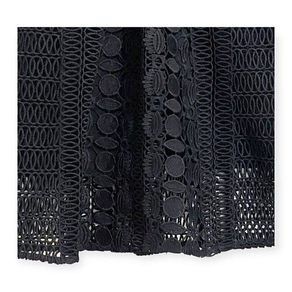 SELF-PORTRAIT Black A Line Lace Up Dress, size 0 - Picture 12 of 16